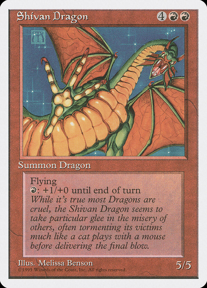 Shivan Dragon [Fourth Edition] | Shuffle n Cut Hobbies & Games