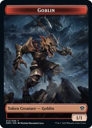 Zombie Knight // Goblin Double-Sided Token [Dominaria United Commander Tokens] | Shuffle n Cut Hobbies & Games