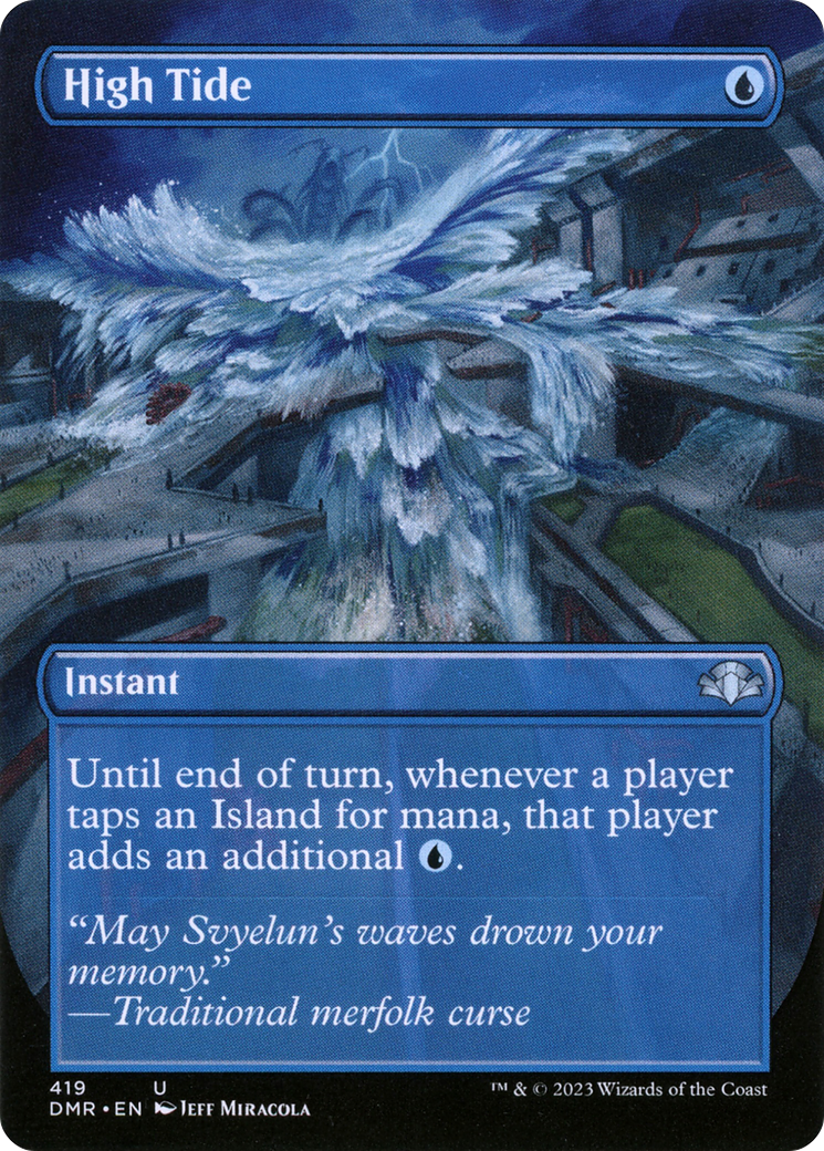 High Tide (Borderless Alternate Art) [Dominaria Remastered] | Shuffle n Cut Hobbies & Games