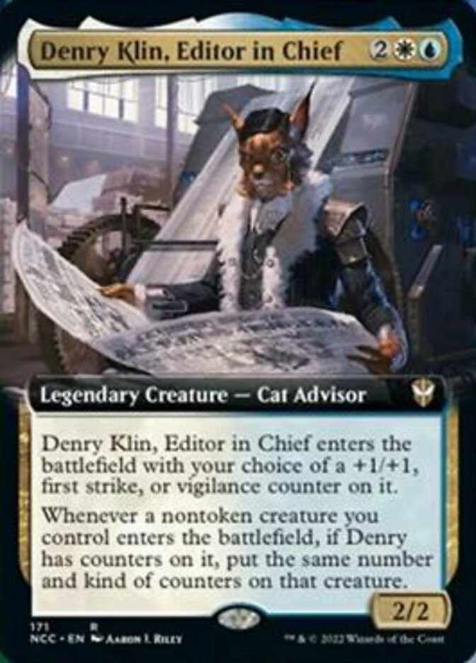 Denry Klin, Editor in Chief (Extended Art) [Streets of New Capenna Commander] | Shuffle n Cut Hobbies & Games