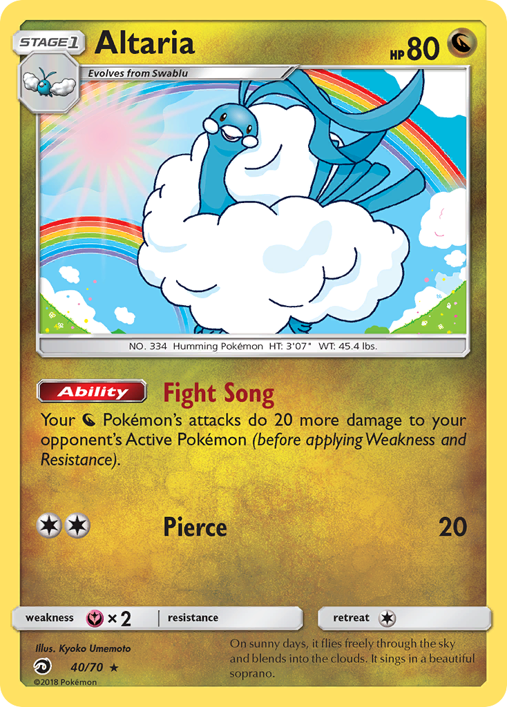 Altaria (40/70) [Sun & Moon: Dragon Majesty] | Shuffle n Cut Hobbies & Games