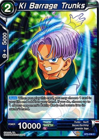 Ki Barrage Trunks (BT5-036) [Miraculous Revival] | Shuffle n Cut Hobbies & Games