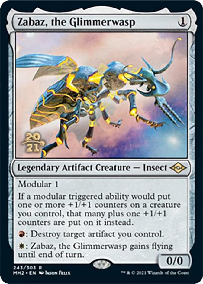 Zabaz, the Glimmerwasp [Modern Horizons 2 Prerelease Promos] | Shuffle n Cut Hobbies & Games