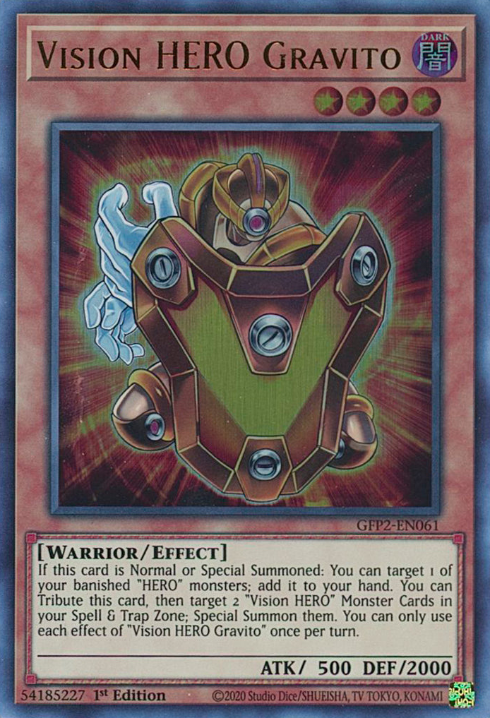 Vision HERO Gravito [GFP2-EN061] Ultra Rare | Shuffle n Cut Hobbies & Games