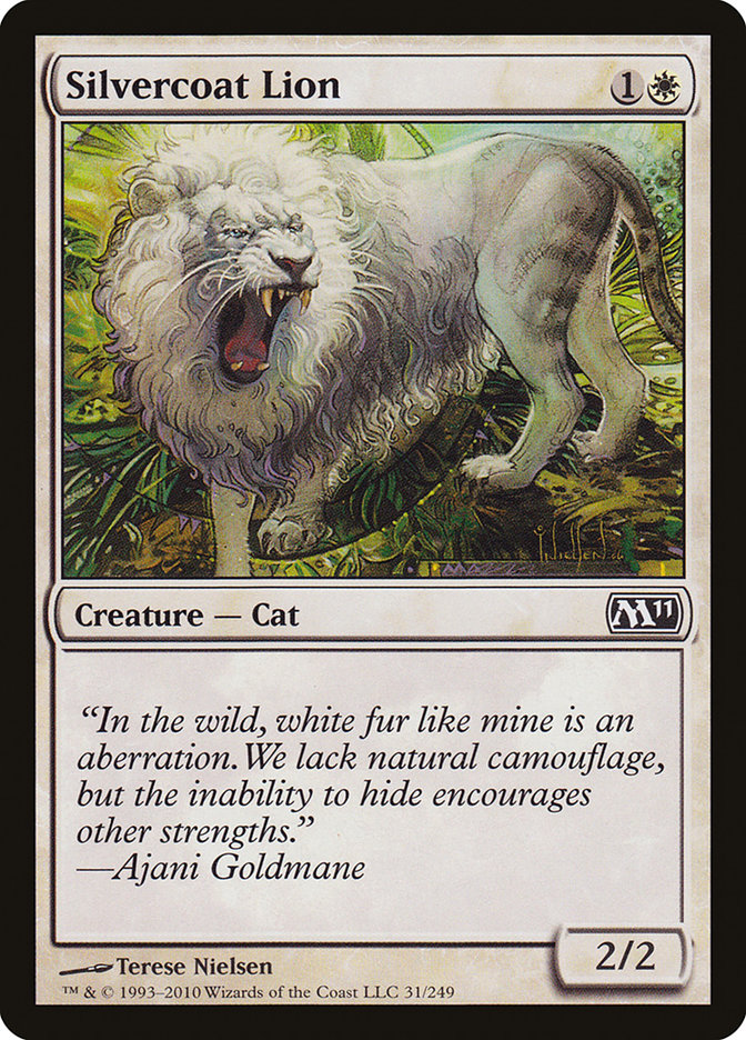 Silvercoat Lion [Magic 2011] | Shuffle n Cut Hobbies & Games