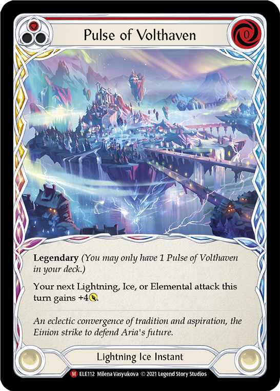 Pulse of Volthaven [ELE112] (Tales of Aria)  1st Edition Cold Foil | Shuffle n Cut Hobbies & Games