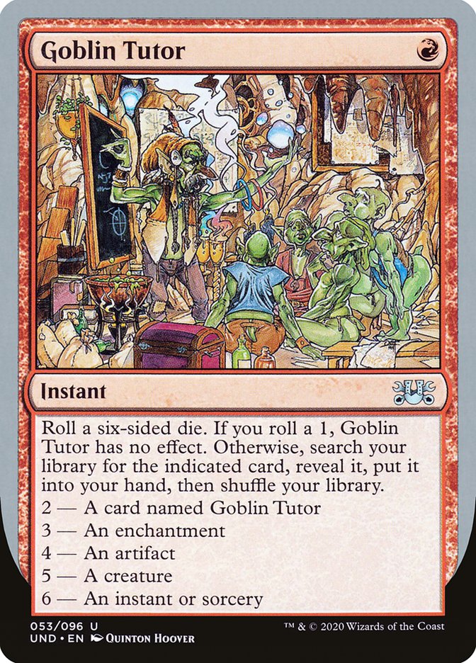 Goblin Tutor [Unsanctioned] | Shuffle n Cut Hobbies & Games