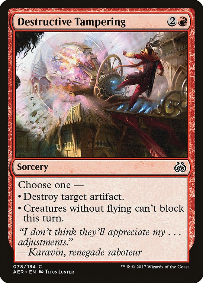 Destructive Tampering [Aether Revolt] | Shuffle n Cut Hobbies & Games