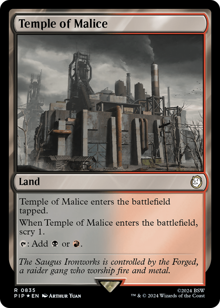 Temple of Malice (Surge Foil) [Fallout] | Shuffle n Cut Hobbies & Games