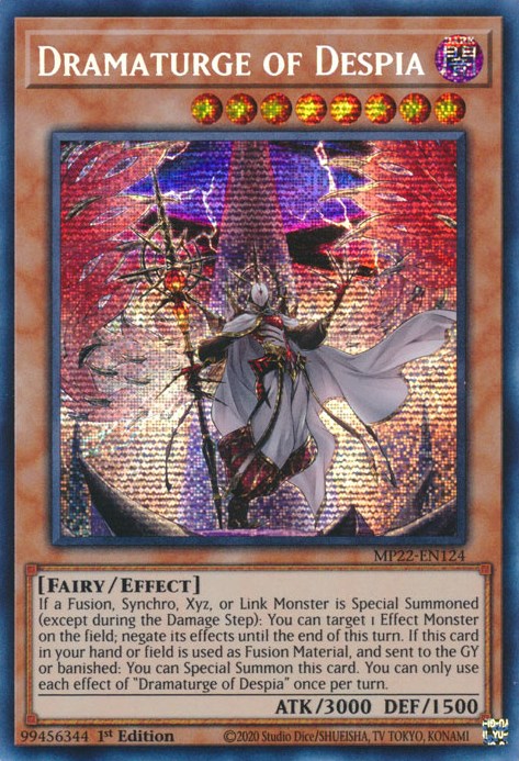 Dramaturge of Despia [MP22-EN124] Prismatic Secret Rare | Shuffle n Cut Hobbies & Games