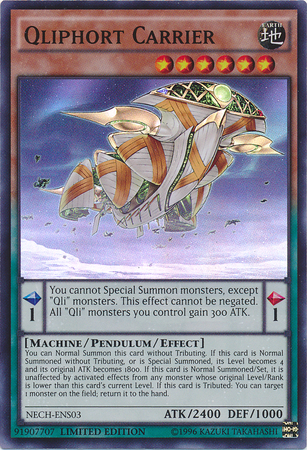 Qliphort Carrier (SE) [NECH-ENS03] Super Rare | Shuffle n Cut Hobbies & Games