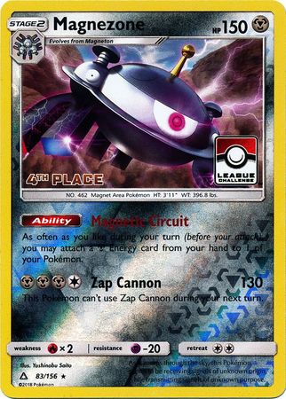 Magnezone (83/156) (League Promo 4th Place) [Sun & Moon: Ultra Prism] | Shuffle n Cut Hobbies & Games
