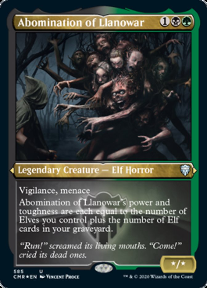 Abomination of Llanowar (Etched) [Commander Legends] | Shuffle n Cut Hobbies & Games