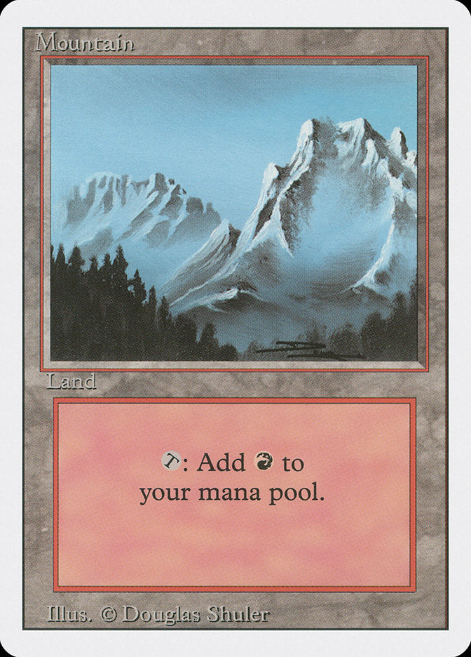 Mountain (Snow Top / Highest Point on Right) [Revised Edition] | Shuffle n Cut Hobbies & Games