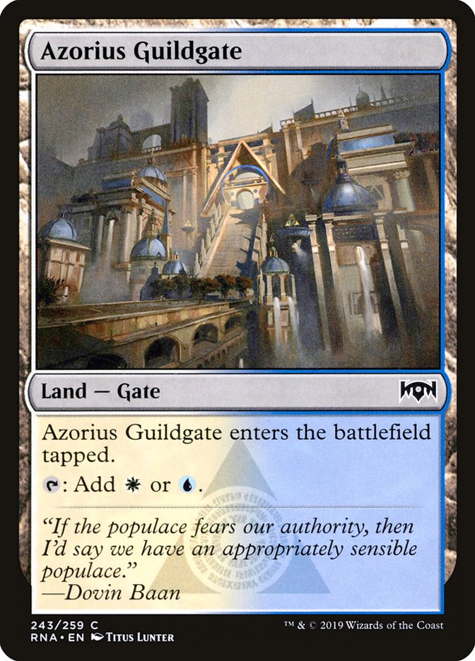 Azorius Guildgate (243/259) [Ravnica Allegiance] | Shuffle n Cut Hobbies & Games