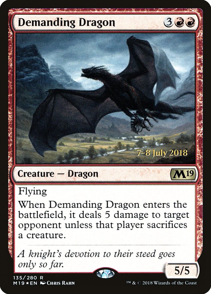 Demanding Dragon [Core Set 2019 Prerelease Promos] | Shuffle n Cut Hobbies & Games