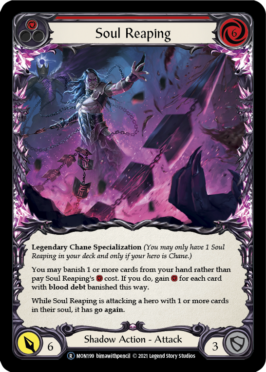 Soul Reaping (Rainbow Foil) [U-MON199-RF] Unlimited Edition Rainbow Foil | Shuffle n Cut Hobbies & Games