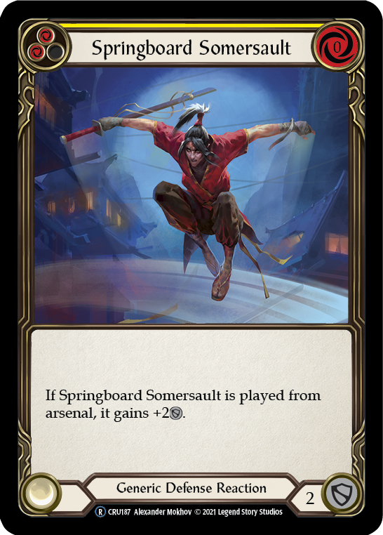 Springboard Somersault (Rainbow Foil) [CRU187-RF] Unlimited Rainbow Foil | Shuffle n Cut Hobbies & Games
