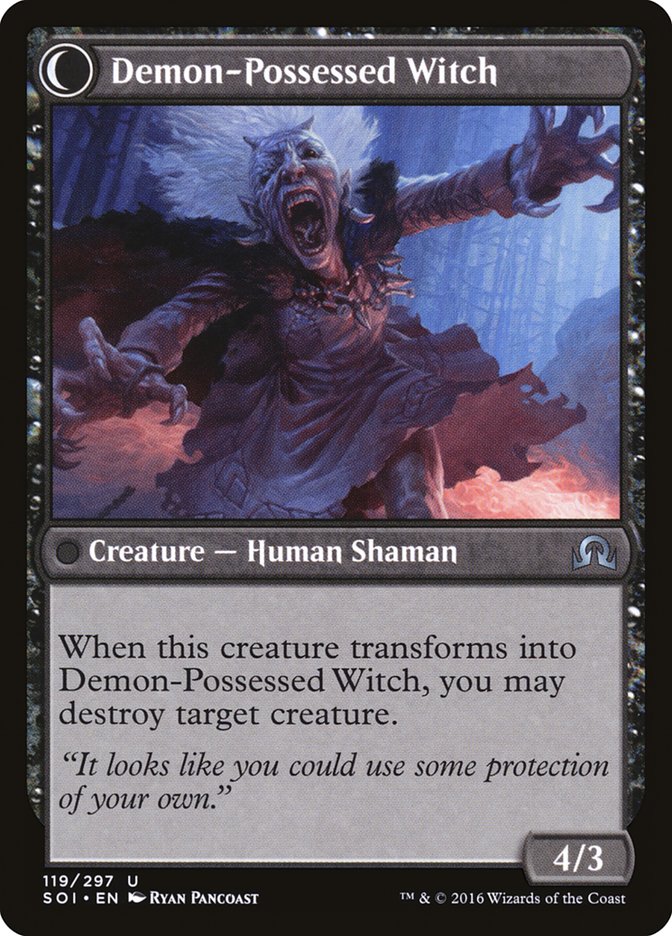 Kindly Stranger // Demon-Possessed Witch [Shadows over Innistrad] | Shuffle n Cut Hobbies & Games