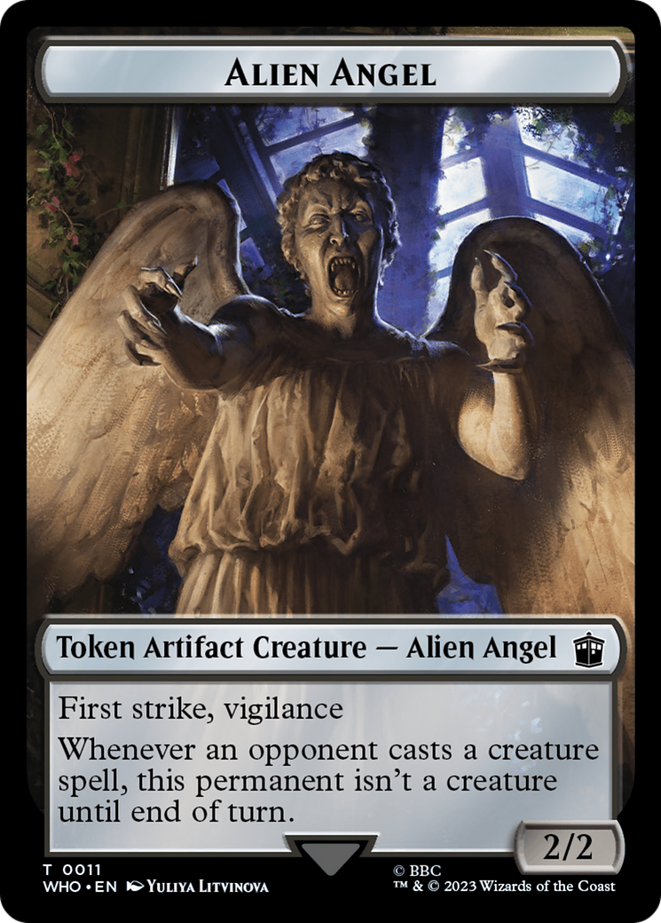 Alien Angel // Alien Insect Double-Sided Token [Doctor Who Tokens] | Shuffle n Cut Hobbies & Games