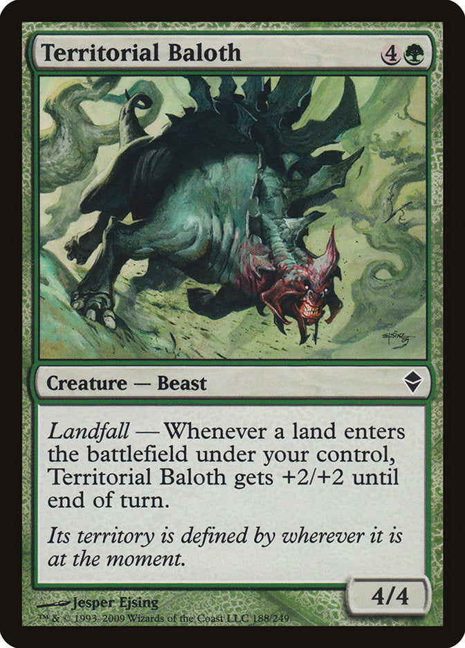 Territorial Baloth [Zendikar] | Shuffle n Cut Hobbies & Games