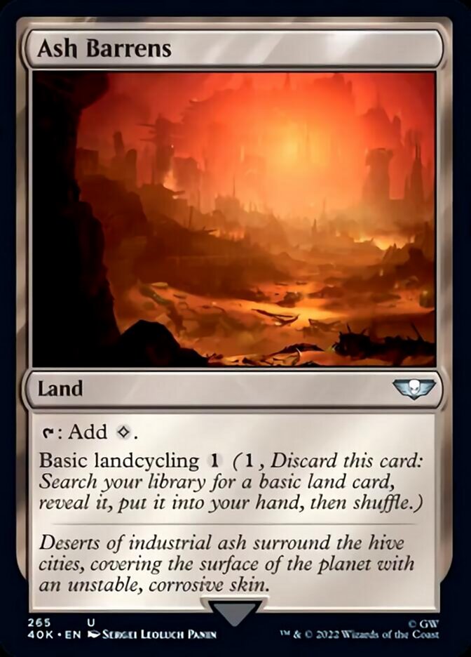 Ash Barrens (Surge Foil) [Warhammer 40,000] | Shuffle n Cut Hobbies & Games