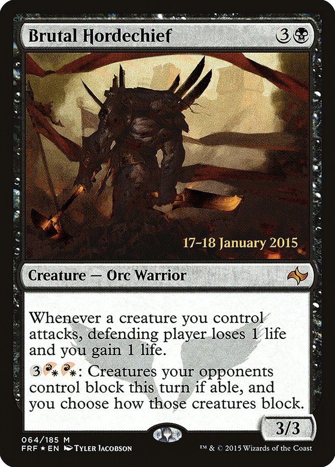 Brutal Hordechief [Fate Reforged Prerelease Promos] | Shuffle n Cut Hobbies & Games