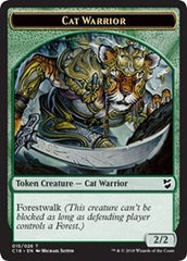 Cat Warrior // Elemental Double-Sided Token [Commander 2018 Tokens] | Shuffle n Cut Hobbies & Games