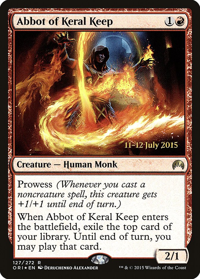 Abbot of Keral Keep [Magic Origins Prerelease Promos] | Shuffle n Cut Hobbies & Games
