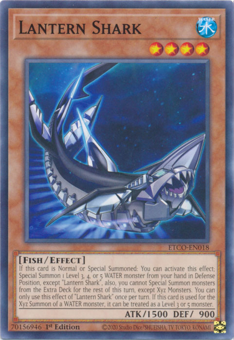 Lantern Shark [ETCO-EN018] Common | Shuffle n Cut Hobbies & Games