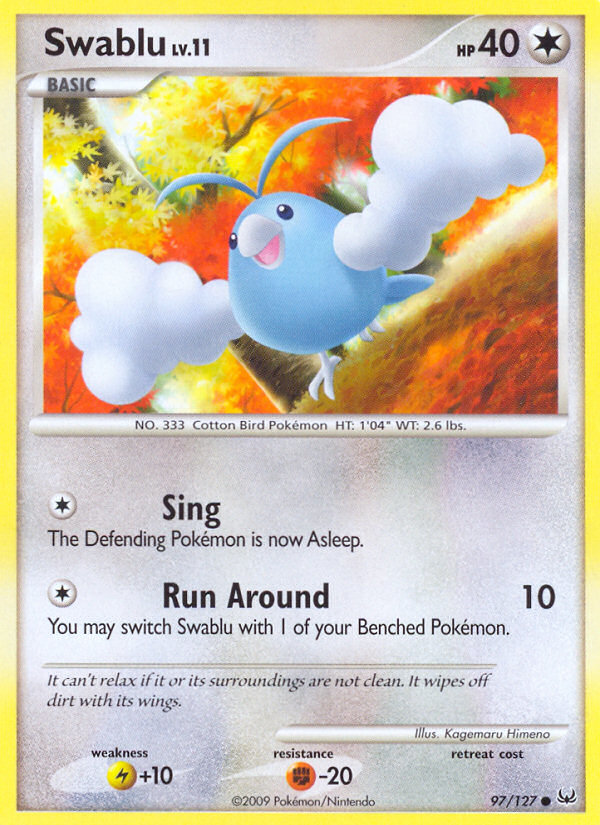 Swablu (97/127) [Platinum: Base Set] | Shuffle n Cut Hobbies & Games