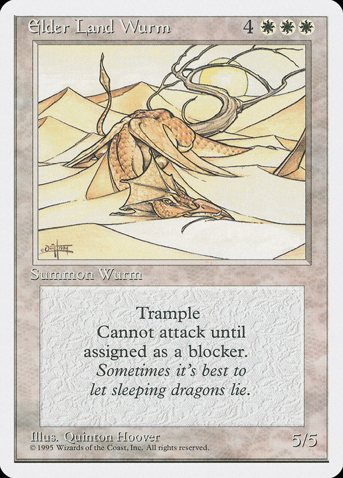Elder Land Wurm [Fourth Edition] | Shuffle n Cut Hobbies & Games