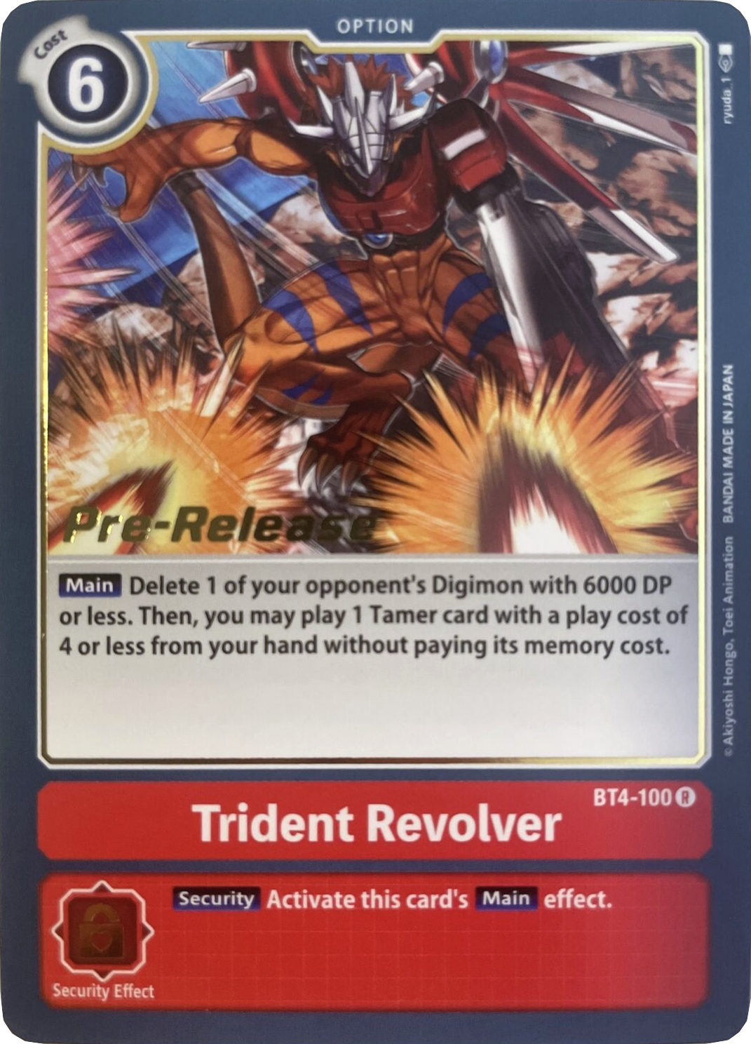 Trident Revolver [BT4-100] [Great Legend Pre-Release Promos] | Shuffle n Cut Hobbies & Games