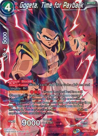 Gogeta, Time for Payback [EX15-01] | Shuffle n Cut Hobbies & Games