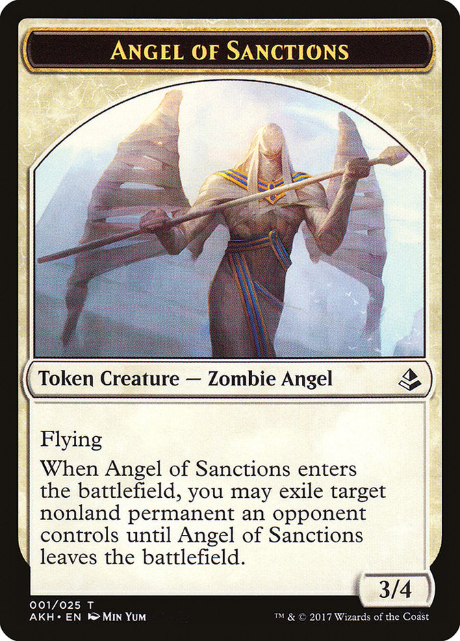 Angel of Sanctions Token [Amonkhet Tokens] | Shuffle n Cut Hobbies & Games