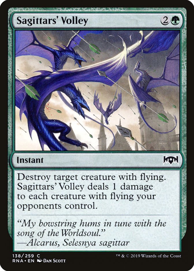 Sagittars' Volley [Ravnica Allegiance] | Shuffle n Cut Hobbies & Games