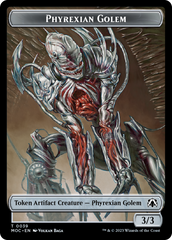 Phyrexian Golem // Phyrexian Horror Double-Sided Token [March of the Machine Commander Tokens] | Shuffle n Cut Hobbies & Games