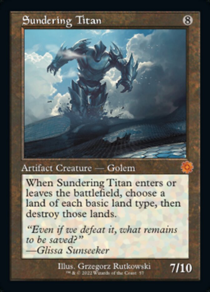Sundering Titan (Retro) [The Brothers' War Retro Artifacts] | Shuffle n Cut Hobbies & Games
