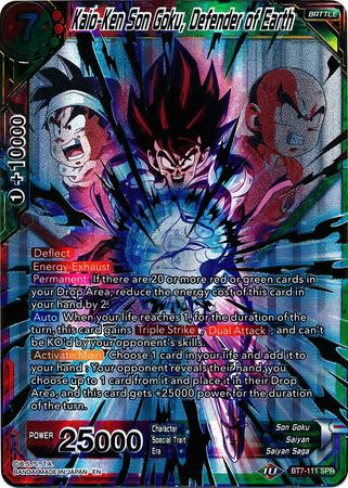 Kaio-Ken Son Goku, Defender of Earth (SPR) [BT7-111] | Shuffle n Cut Hobbies & Games