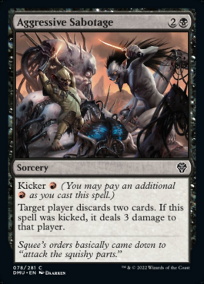 Aggressive Sabotage [Dominaria United] | Shuffle n Cut Hobbies & Games