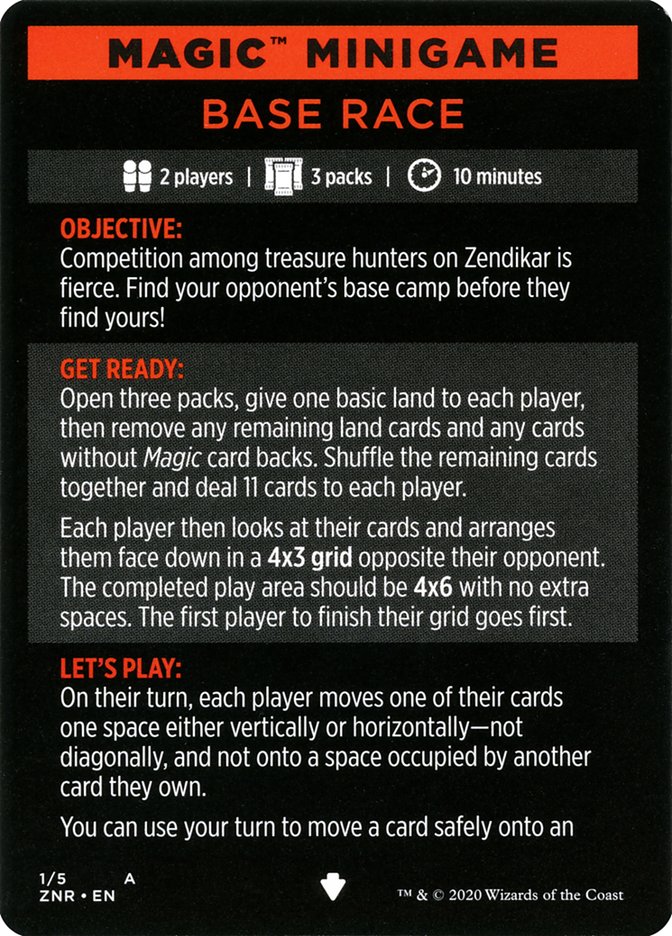 Base Race (Magic Minigame) [Zendikar Rising Minigame] | Shuffle n Cut Hobbies & Games