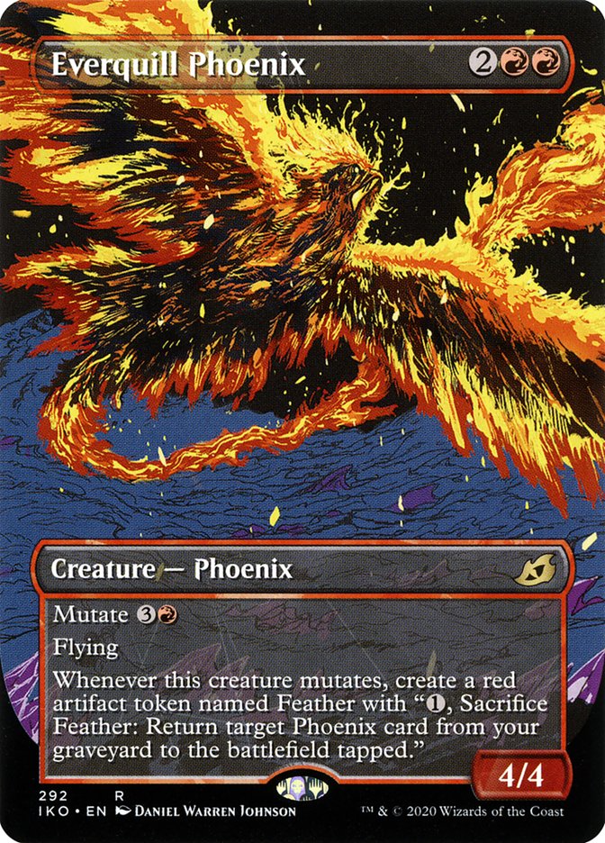 Everquill Phoenix (Showcase) [Ikoria: Lair of Behemoths] | Shuffle n Cut Hobbies & Games