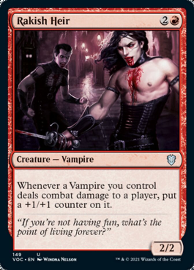 Rakish Heir [Innistrad: Crimson Vow Commander] | Shuffle n Cut Hobbies & Games