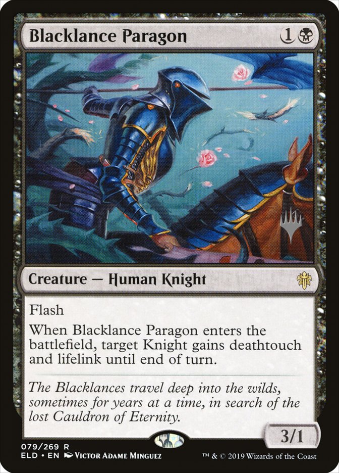 Blacklance Paragon (Promo Pack) [Throne of Eldraine Promos] | Shuffle n Cut Hobbies & Games