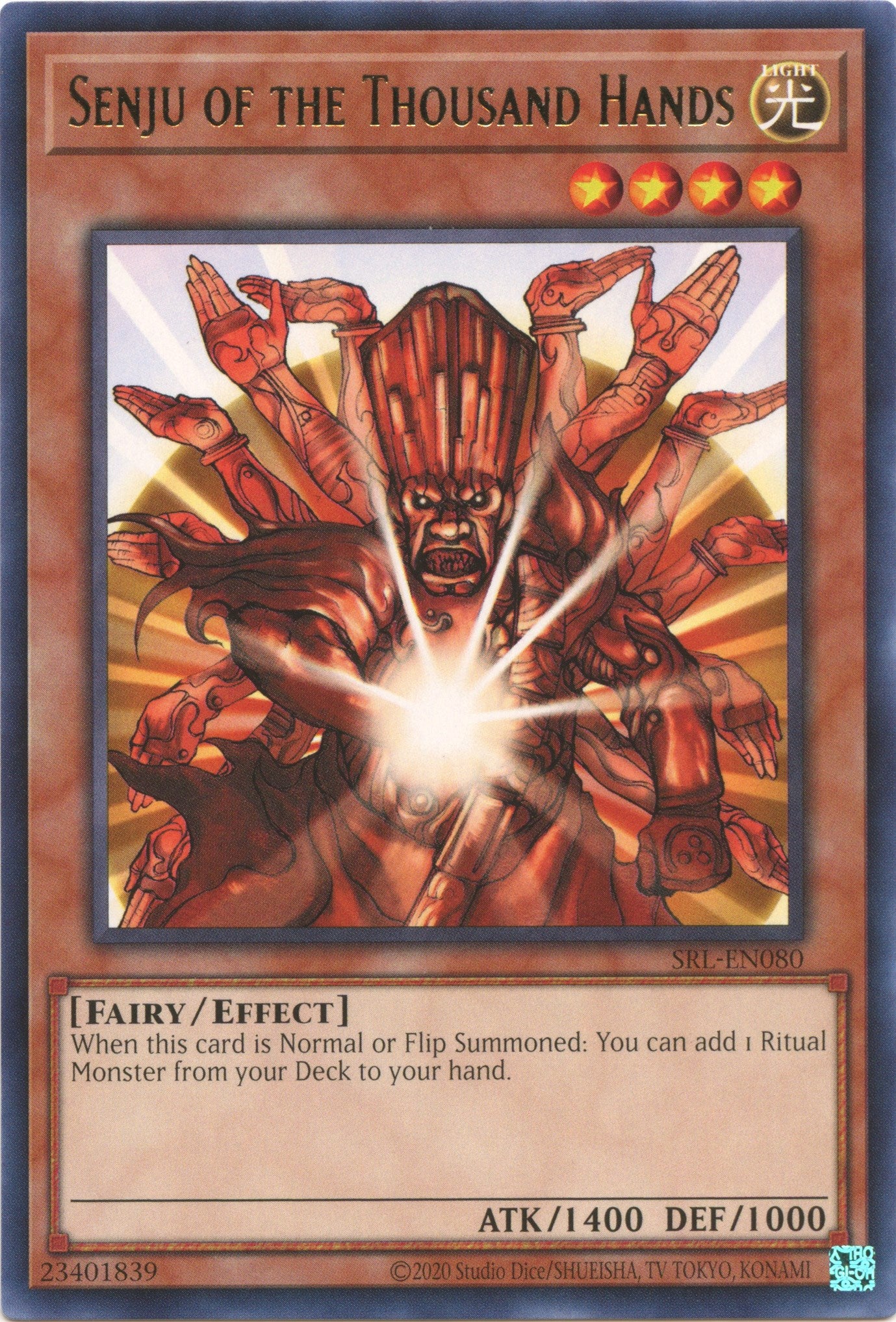 Senju of the Thousand Hands (25th Anniversary) [SRL-EN080] Rare | Shuffle n Cut Hobbies & Games