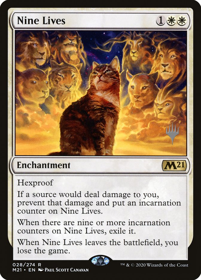 Nine Lives (Promo Pack) [Core Set 2021 Promos] | Shuffle n Cut Hobbies & Games