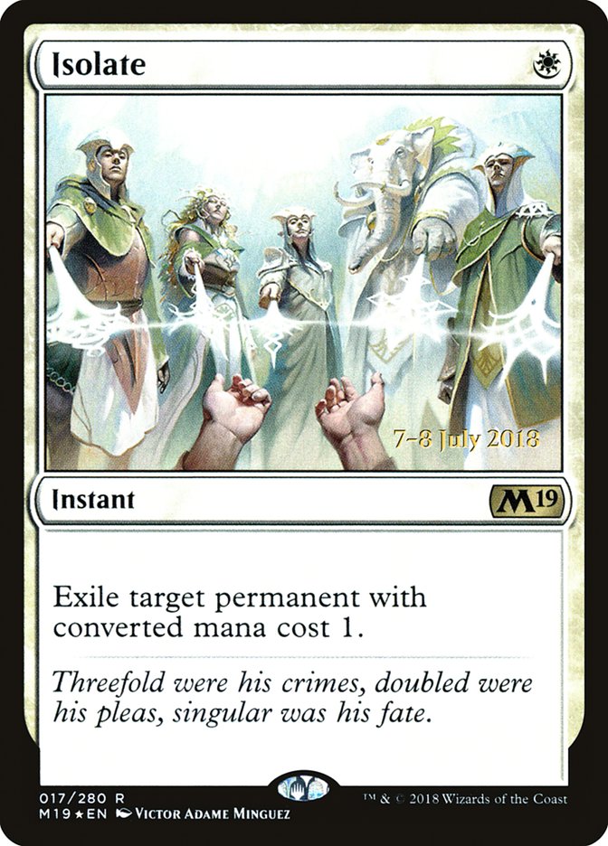 Isolate [Core Set 2019 Prerelease Promos] | Shuffle n Cut Hobbies & Games