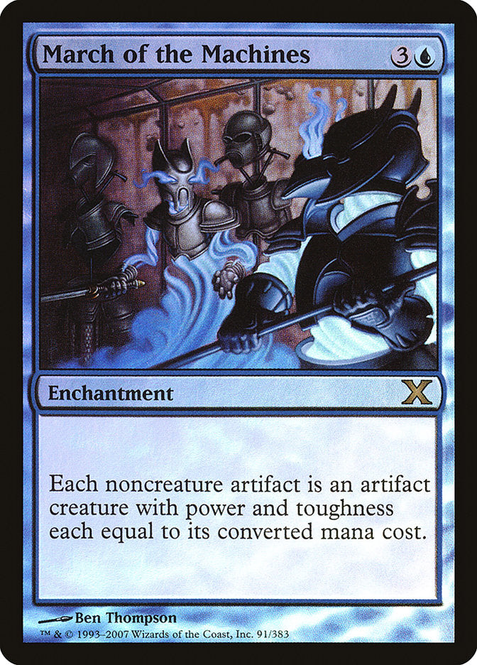 March of the Machines (Premium Foil) [Tenth Edition] | Shuffle n Cut Hobbies & Games