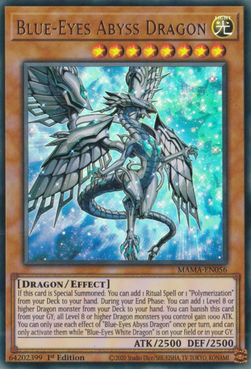 Blue-Eyes Abyss Dragon [MAMA-EN056] Ultra Rare | Shuffle n Cut Hobbies & Games