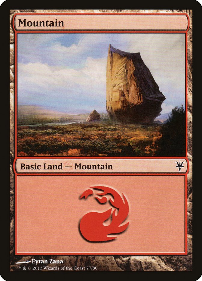 Mountain (77) [Duel Decks: Sorin vs. Tibalt] | Shuffle n Cut Hobbies & Games